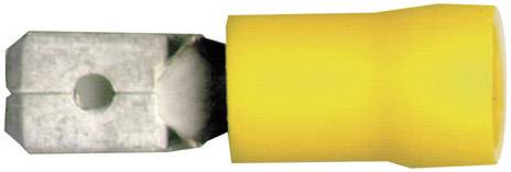 Cosse à languette mâle 6.3 x 0.8 mm Vogt Verbindungstechnik 3912 180 ° partiellement isolé jaune