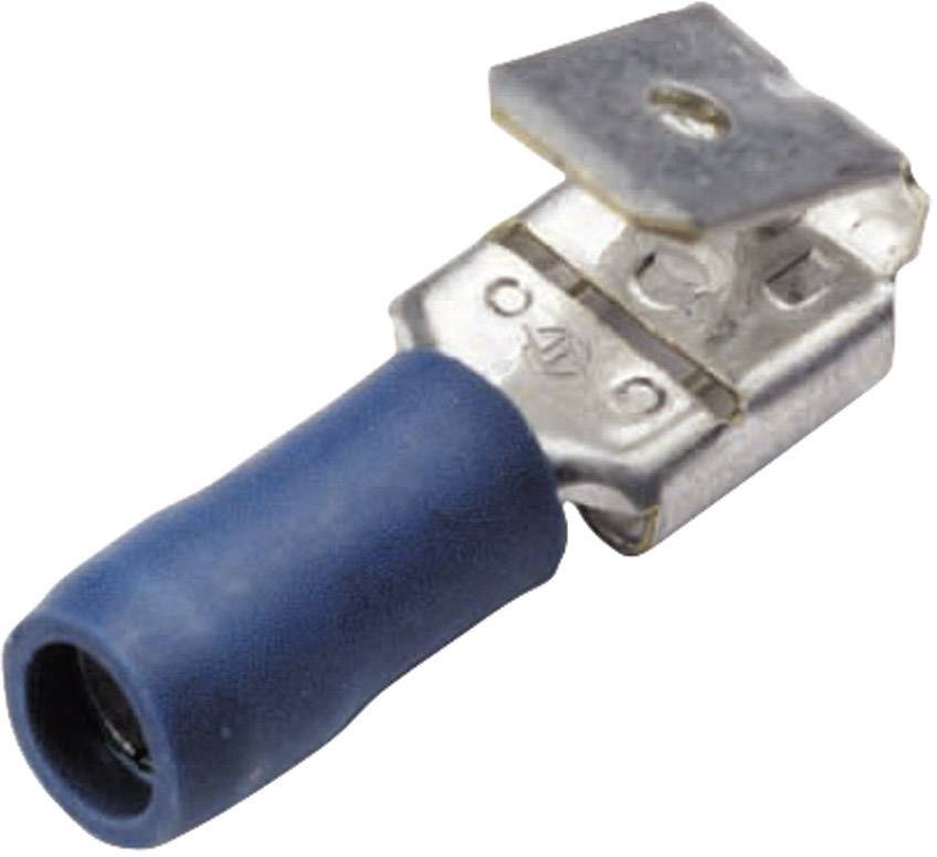 Cosse clip 6.3 mm x 0.8 mm Cimco 180284 avec dérivation 180 ° partiellement isolé jaune