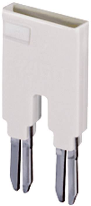 Fusible électrique blanc bipolaire avec deux contacts métalliques.