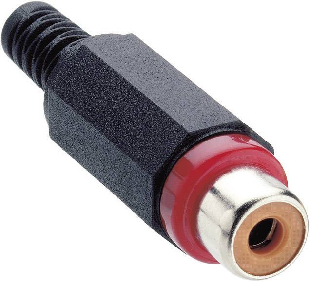 Cinch/RCA femelle, droit Lumberg XKTO 1-RD Nombre de pôles: 2 rouge