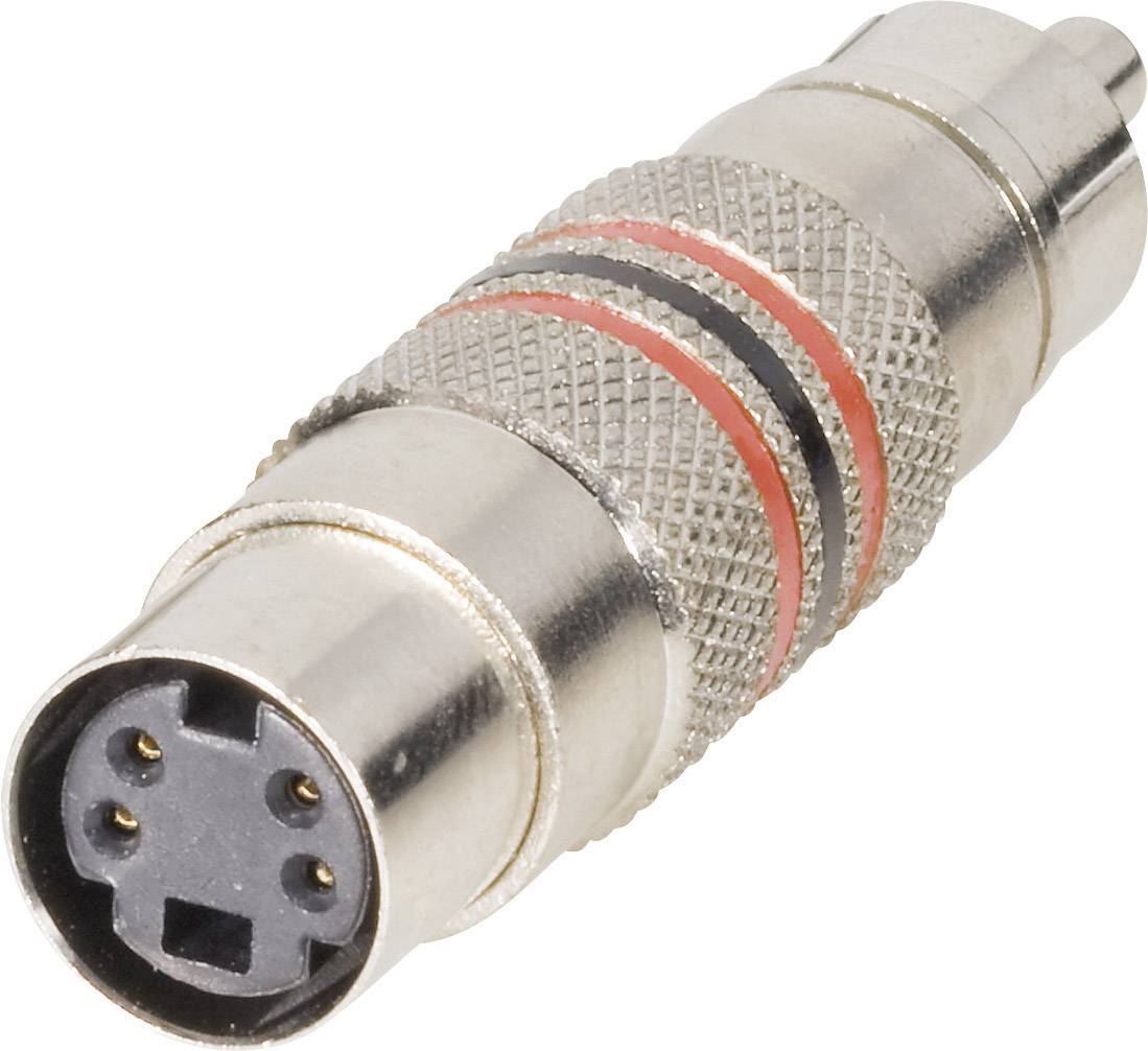 Adaptateur Cinch/RCA BKL Electronic 0204504 Cinch-RCA mâle - Mini DIN femelle