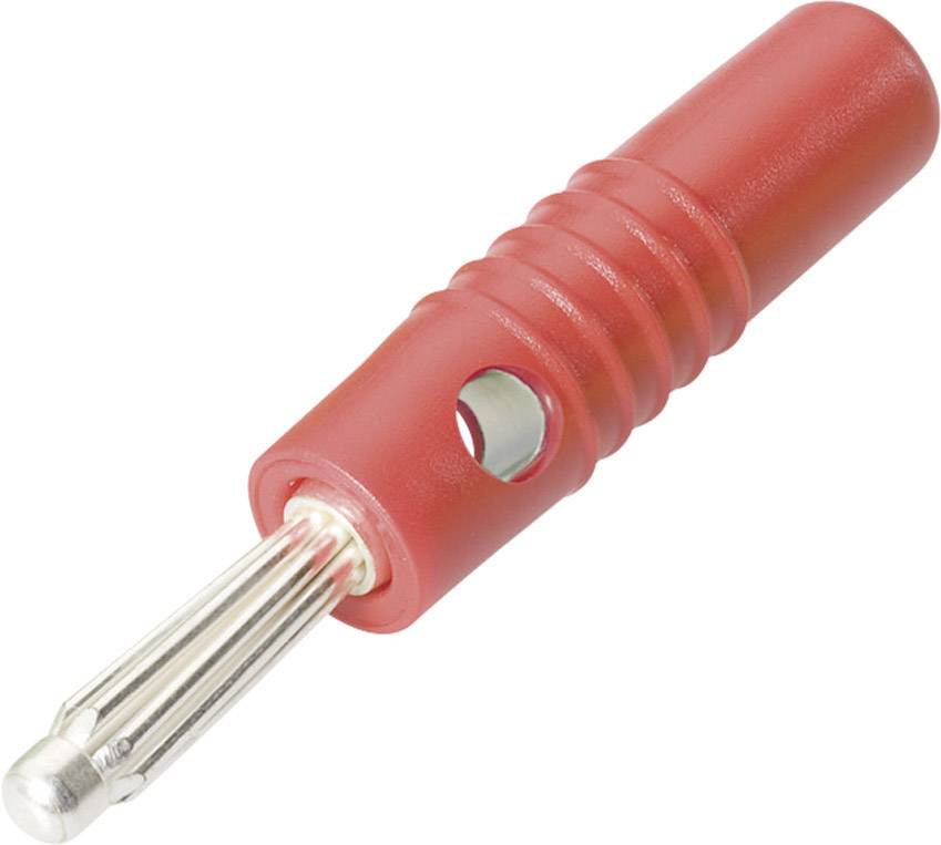 Fiche banane mâle Ø de la broche: 4 mm Schnepp S 4004 S ROT rouge
