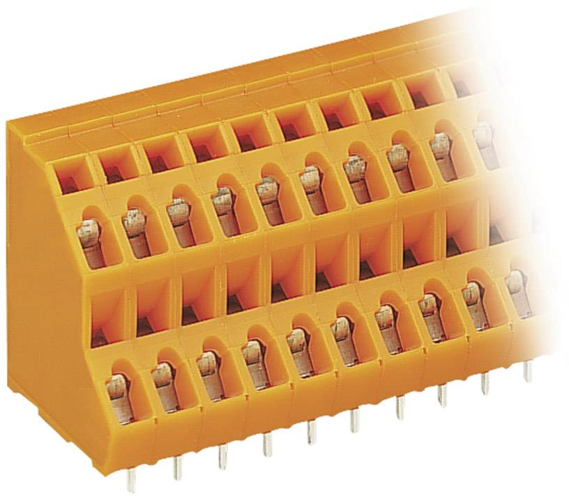 Bornier à 2 étages WAGO 736-308 2.50 mm² Nombre de pôles 16 orange 1 pc(s)