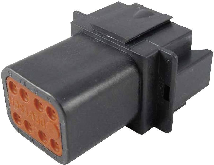 TE Connectivity DT 04-08 PA-CE02 Cosse cylindrique mâle mâle, droit Nombre total de pôles: 8 Série (connecteur rond): DT