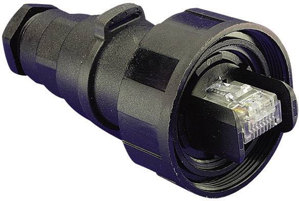 Connecteur RJ45 flexible IP68 Bulgin PX0834/B Tension nominale (détails) 30 V/AC Contenu: 1 pc(s)