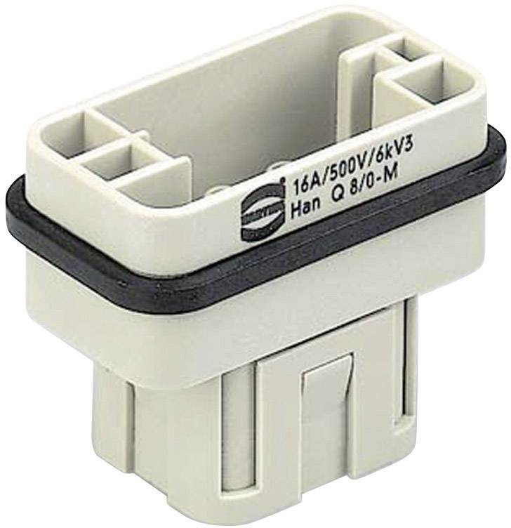 HARTING 09120083001 Insert mâle Han® Q 8 + PE à sertir 1 pc(s)
