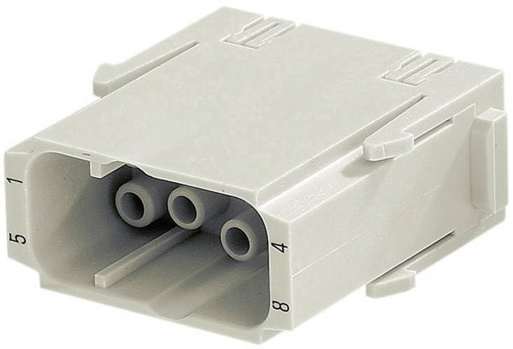 HARTING 09140083001 Insert mâle Han® C-Modul 8 + PE à sertir 1 pc(s)