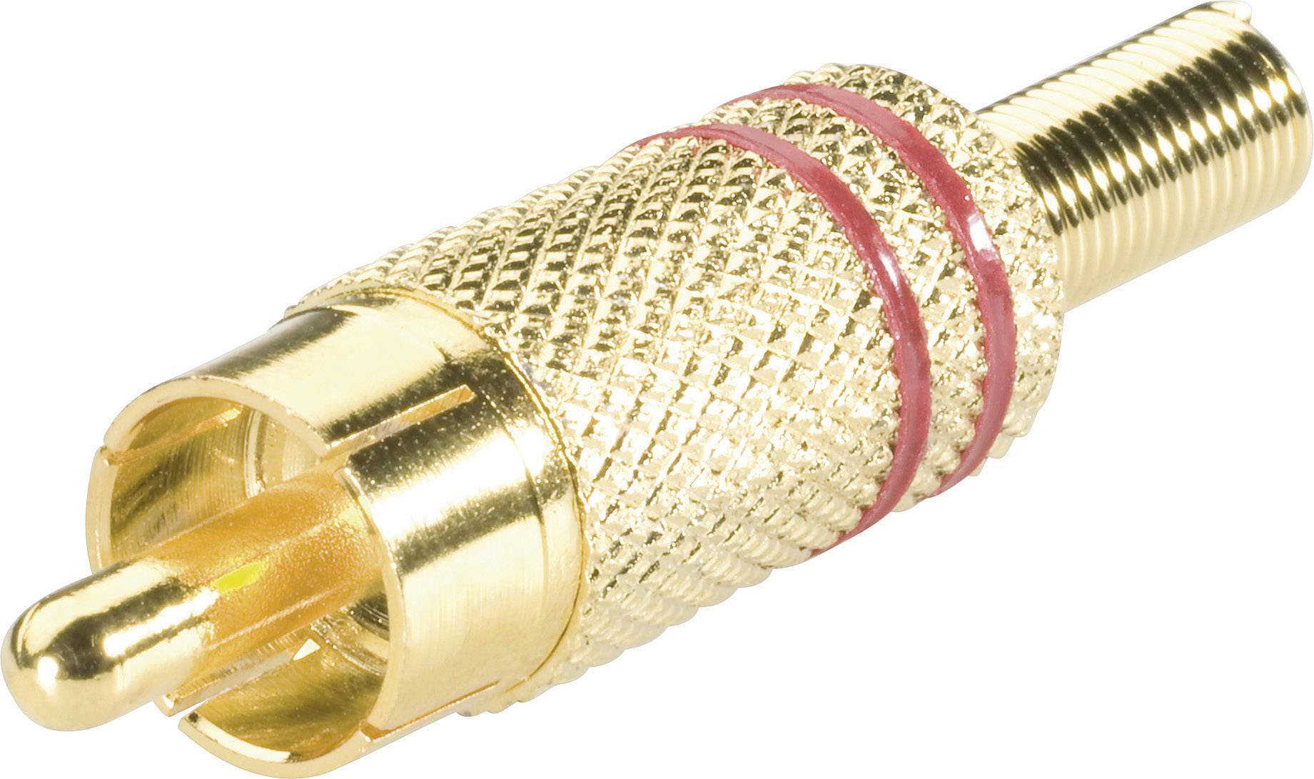 Cinch/RCA mâle, droit BKL Electronic 0101003/R Nombre de pôles (num): 2 rouge