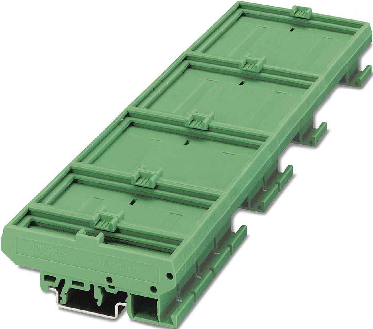 Elément latéral de boîtier pour rail Phoenix Contact UMK-SE 11,25-1 2970442 Polyamide vert 11.25