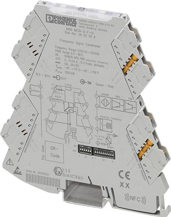 Convertisseur de fréquence programmable Phoenix Contact MINI MCR-2-F-UI 2902056 1 pc(s)