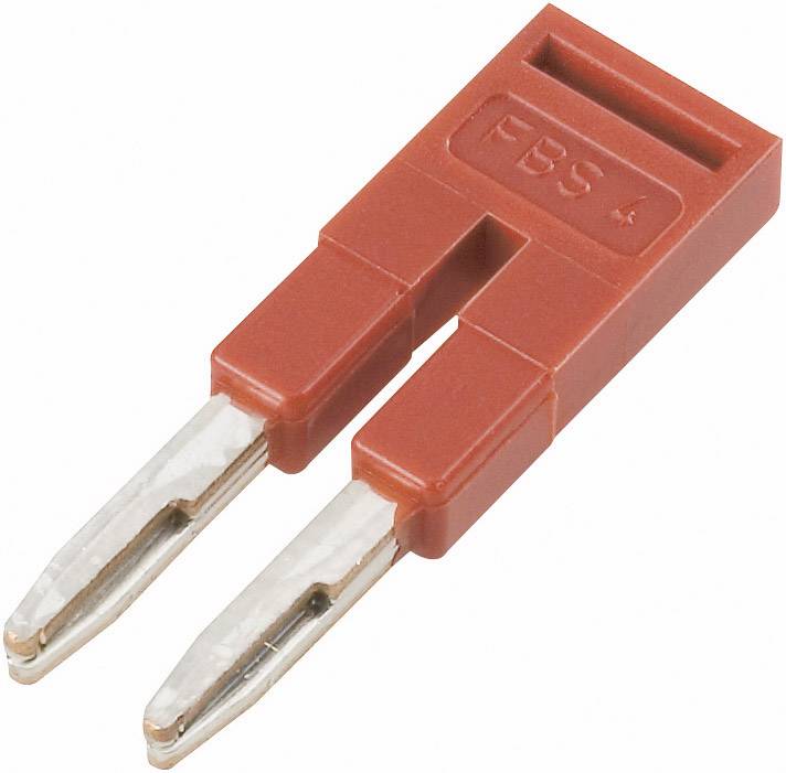 Connecteur de pont rouge portant l'inscription 'FBS'.