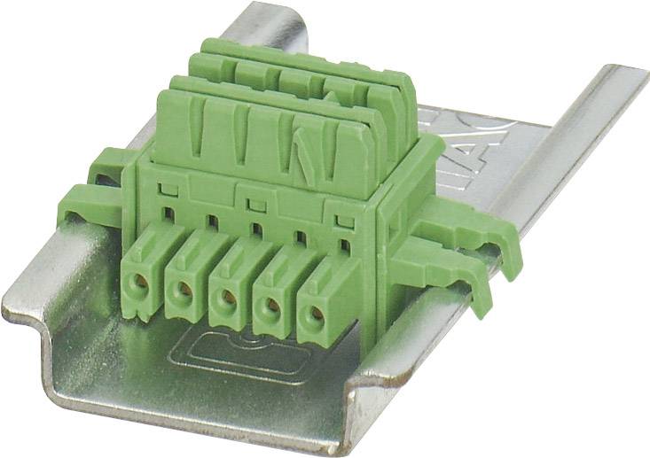 Connecteur sur profilé Contenu: 1 pc(s) Phoenix Contact ME 6.2 TBUS-2 1.5/5-ST-3.81 GN 2869728