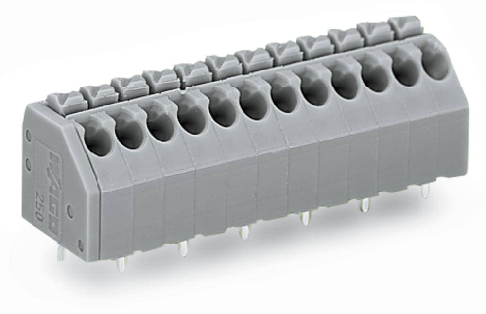 Bornier à ressort WAGO 250-211/000-006 1.50 mm² Nombre de pôles (num) 11 bleu
