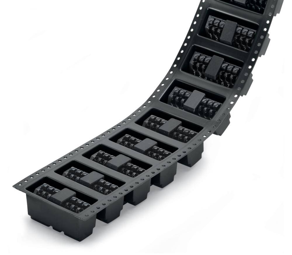Bornier à ressort WAGO 250-207/353-604/997-406 1.50 mm² Nombre de pôles (num) 7 noir 160 pc(s)