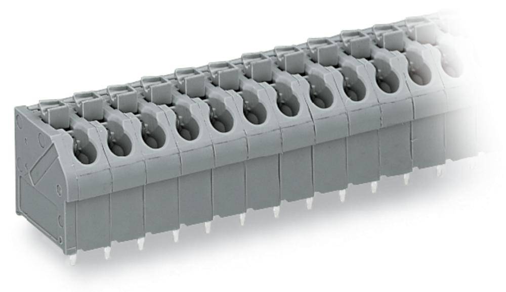 Bornier à ressort WAGO 250-515 1.00 mm² Nombre de pôles 15 gris 60 pc(s)
