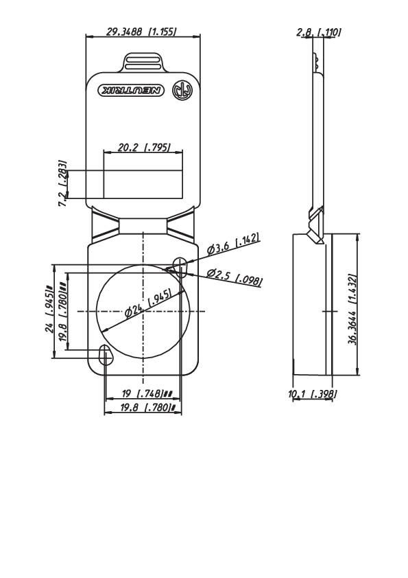 Dessin technique d'un système de toilettes murales avec des dimensions en millimètres. Présente une vue de face et une vue latérale avec des mesures précises.