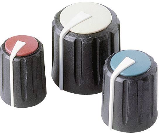 Tête de bouton rotatif Rean AV F 313 S 096 noir, bleu (Ø x H) 13 mm x 16.63 mm