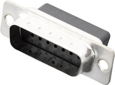 Embase SUB-D mâle 15 pôles MH Connectors 2101-0190-02 180 ° à sertir