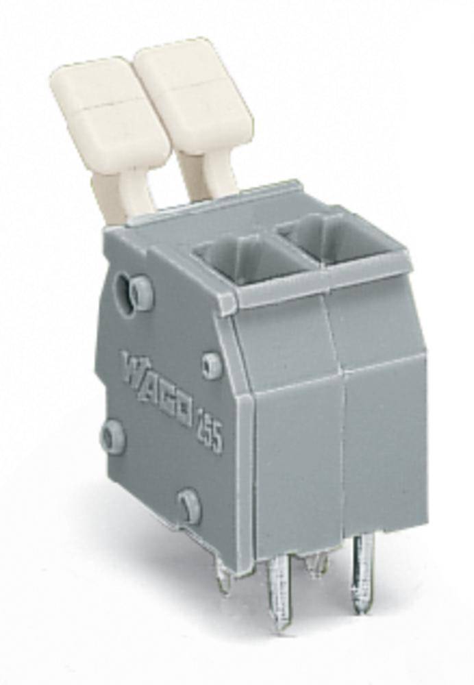 Bornier à ressort WAGO 255-402/333-009/999-950 2.50 mm² Nombre de pôles (num) 2 gris clair 400 pc(s)