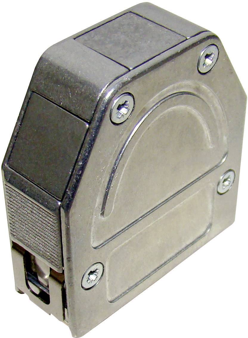 Capot SUB-D 9 pôles Provertha 103090M001 plastique, métallisé 180 °, 45 ° argent 1 pc(s)