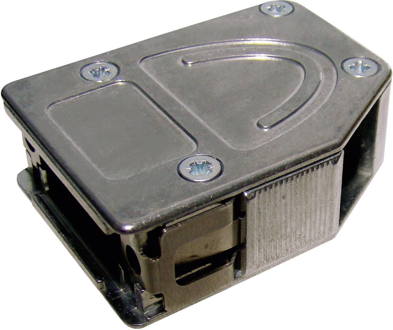 Capot SUB-D 25 pôles Provertha 10425DC001 métal 180 °, 45 °, 45 ° argent 1 pc(s)