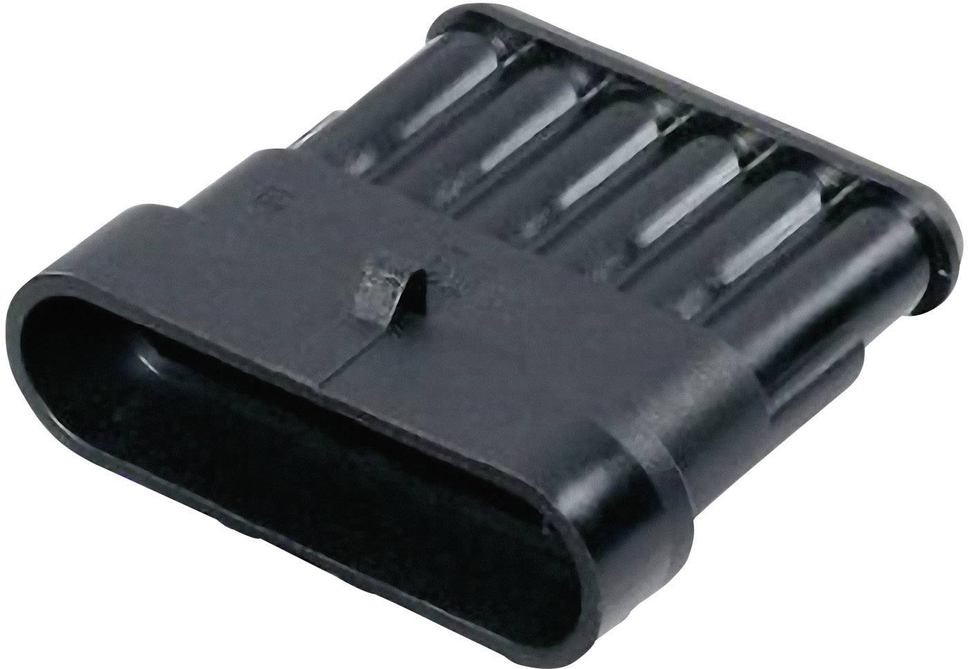 Boîtier pour contacts mâles série AMP-Superseal 1.5mm TE Connectivity 282108-1 Nbr total de pôles 6 Pas: 6 mm