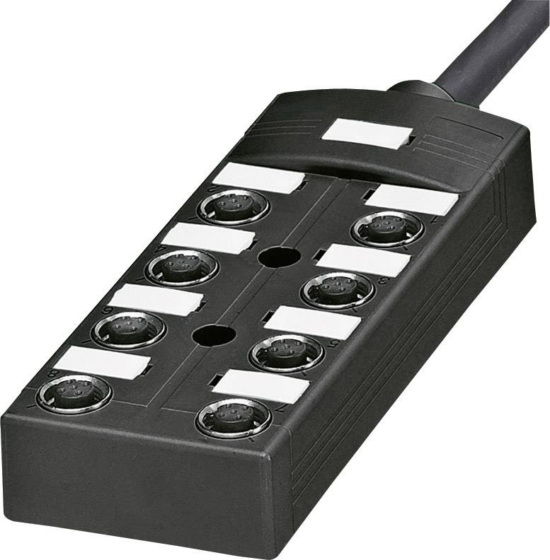 Répartiteur passif M12 filetage métal Phoenix Contact SACB-8/16- 5,0PUR OD 1457364 1 pc(s)