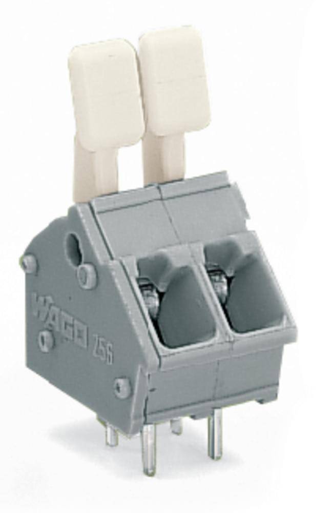 Bornier à ressort WAGO 256-402/333-009/999-950 2.50 mm² Nombre de pôles 2 gris clair 400 pc(s)