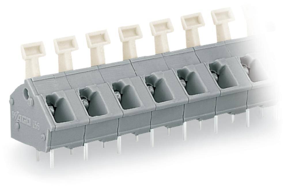 Bornier à ressort WAGO 256-512/000-009/999-950 2.50 mm² Nombre de pôles 12 gris clair 40 pc(s)