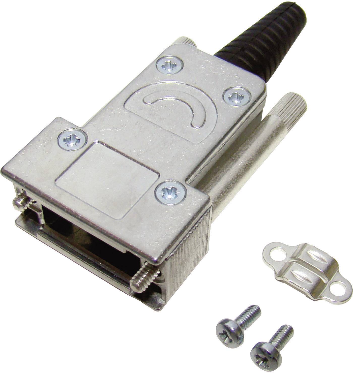 Capot SUB-D 9 pôles Provertha 117092DC50101 métal 180 ° argent 1 pc(s)