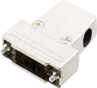 Capot SUB-D 15 pôles MH Connectors 6550-0100-02 plastique, métallisé 180 °, 45 °, 45 ° argent