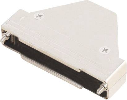 Capot SUB-D 37 pôles MH Connectors 6550-0100-04 plastique, métallisé 180 °, 45 °, 45 ° argent