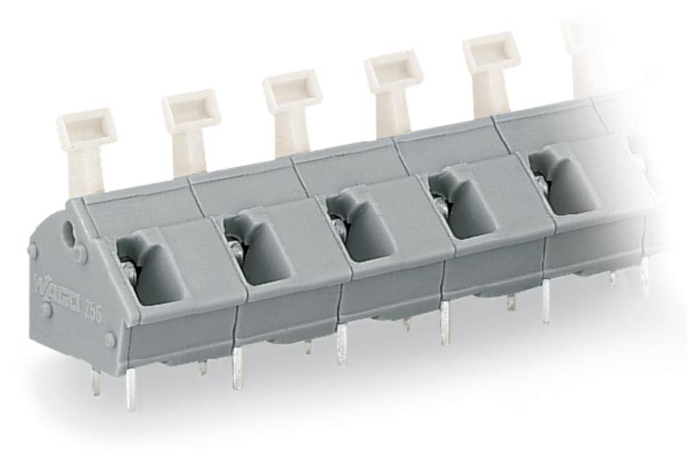 Bornier à ressort WAGO 256-612/000-009/999-950 2.50 mm² Nombre de pôles 12 gris clair 40 pc(s)