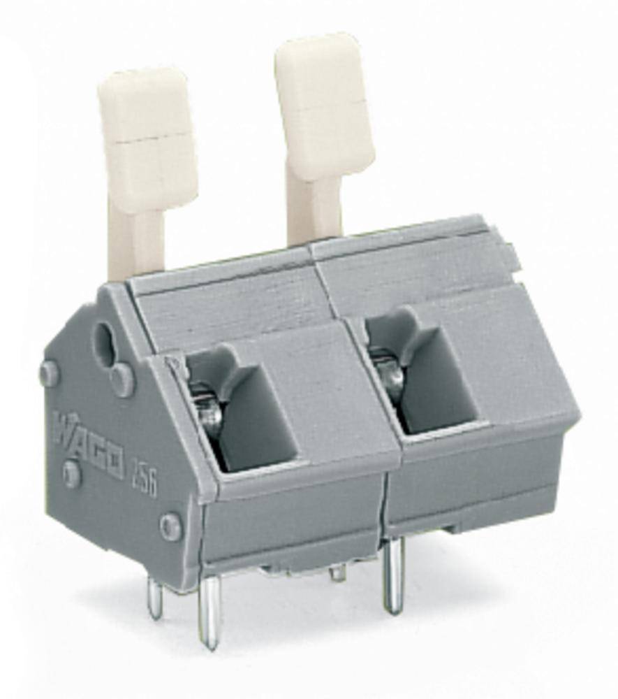 Bornier à ressort WAGO 256-602/333-009/999-950 2.50 mm² Nombre de pôles 2 gris clair 200 pc(s)