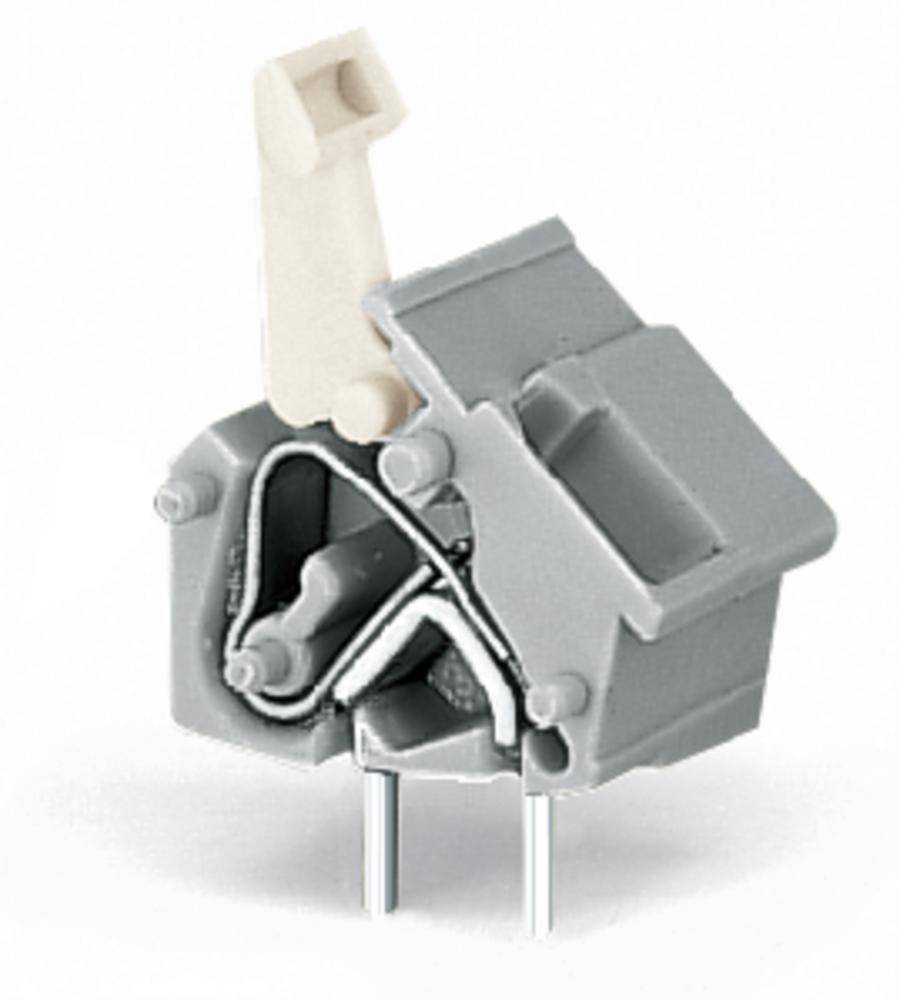 Bornier à ressort WAGO 256-763/332-000/999-950 2.50 mm² Nombre de pôles 1 gris clair 300 pc(s)