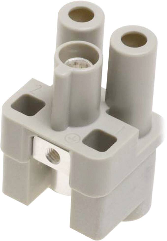 Harting 09120022751 Insert femelle Han® Q 2 + PE connexion à vis axiale 1 pc(s)