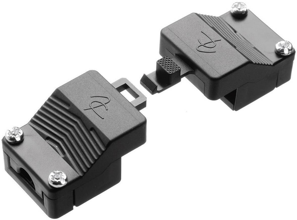 Connecteur optique avec boîtier en plastique de couleur grise, pour connexions de câbles à fibre optique, montré ouvert horizontalement.
