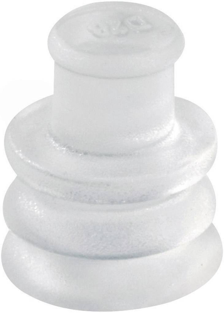 Capuchon en caoutchouc blanc, robuste, avec plusieurs étapes annulaires, adapté aux applications de scellement ou de fermeture.