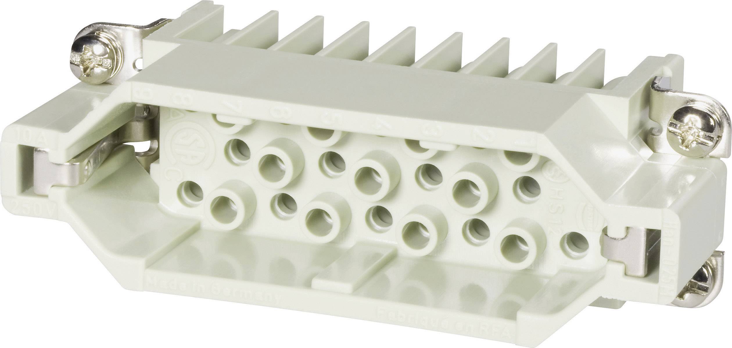 HARTING 09210253001 Insert mâle Han® D 25 + PE à sertir 1 pc(s)