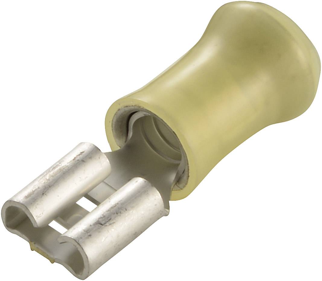 Cosse clip 6.3 mm x 0.8 mm TE Connectivity PIDG-FASTON 160314-2 180 ° partiellement isolé jaune