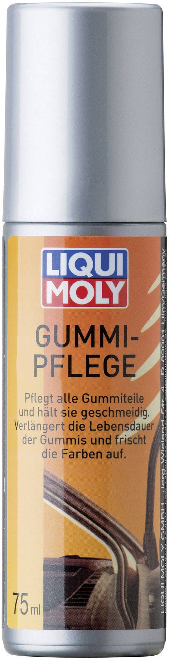 Spray 'LIQUI MOLY Entretien du Caoutchouc' de 75 ml. Prend soin des pièces en caoutchouc, prolonge leur durée de vie et ravive leurs couleurs.