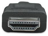 Câble de raccordement Manhattan 323222-CG 3.00 m noir