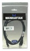 Manhattan Câble USB USB 2.0 USB-A mâle, USB-Mini-B mâle 1.80 m noir contacts dorés, certifié UL 333375-CG