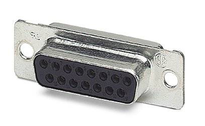Embase SUB-D femelle 15 pôles Phoenix Contact 1688887 180 ° fût à souder 10 pc(s)