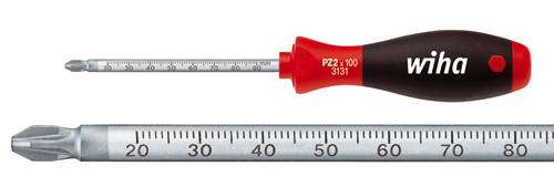 Tournevis cruciforme PZ 1 Wiha SoftFinish 36073 Longueur de la lame: 80 mm DIN ISO 8764 1 pc(s)