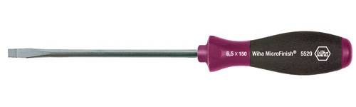 Tournevis pour vis à fente 0.8 mm x 4 mm Wiha MicroFinish 29117 Longueur de la lame: 150 mm 1 pc(s)