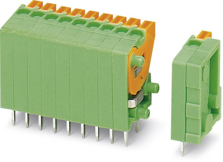 Bornier à ressort Phoenix Contact FFKDSA1/V-2,54- 2 1789618 0.50 mm² Nombre de pôles 2 vert 50 pc(s)