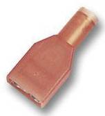 Cosse à languette mâle 6.3 x 0.8 mm TE Connectivity Ultra-Fast FASTON 2-520103-2 180 ° entièrement isolé rouge