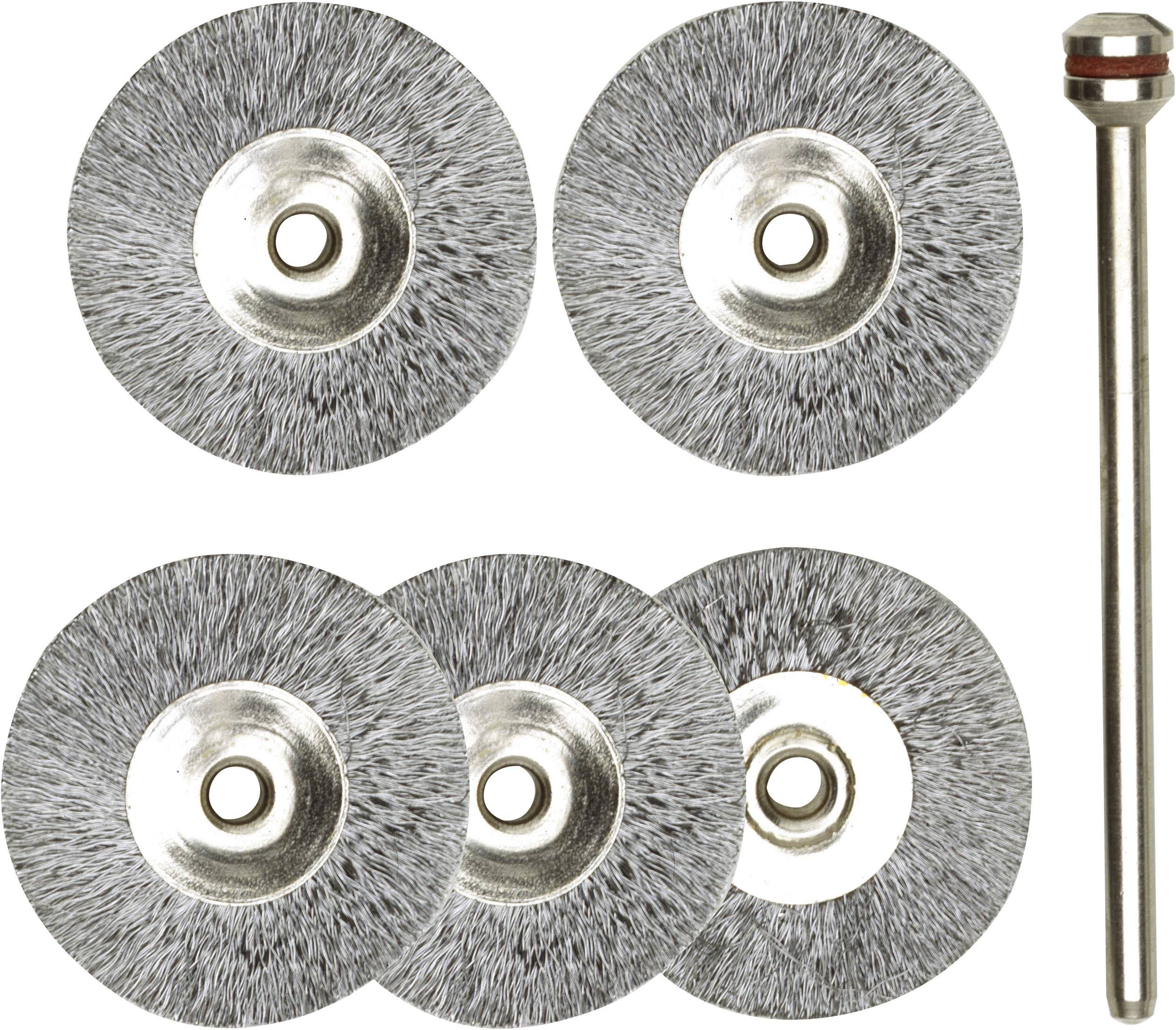 Set de 5 brosses rondes en Acier Proxxon Micromot 28952