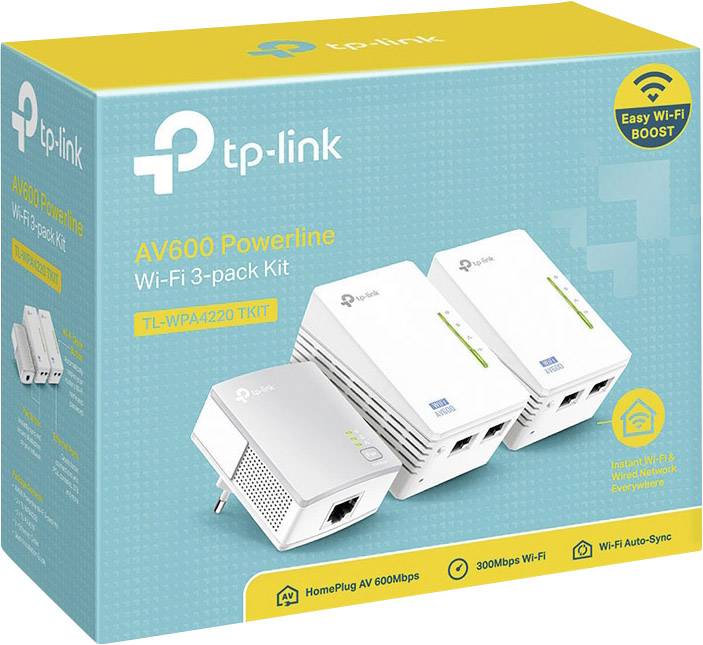 Kit réseau CPL Wi-Fi TP-LINK TL-WPA4220T KIT 600 MBit/s